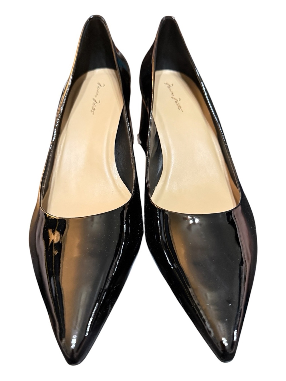 Massimo Matteo Dawn Black Patent Block Heel Pumps Women’s Size 11 NIB